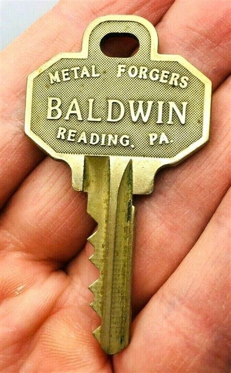 metal forgers baldwin reading pa house key|Vintage Baldwin Metal Forgers Key.